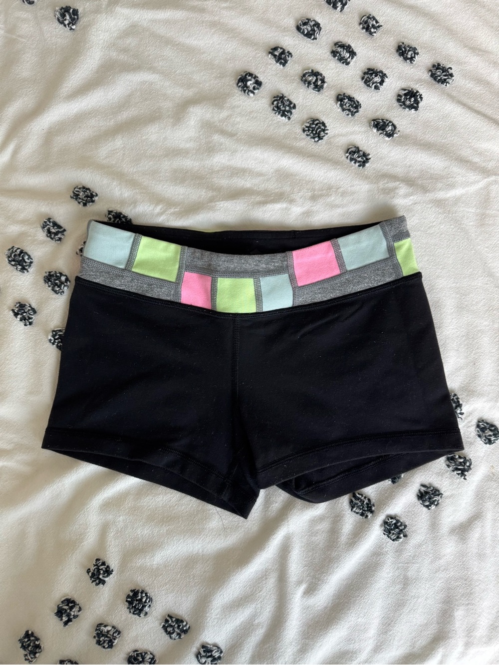 Black Reversible Ivivva (by Lululemon) Yoga Shorts